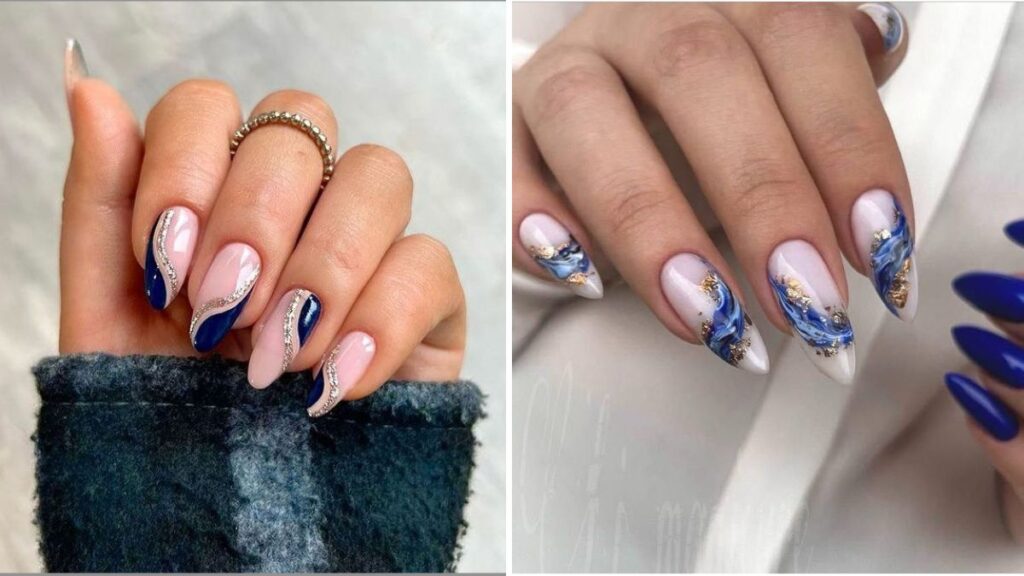 7 Blue & Silver Nail Ideas to Celebrate the Festival of Lights